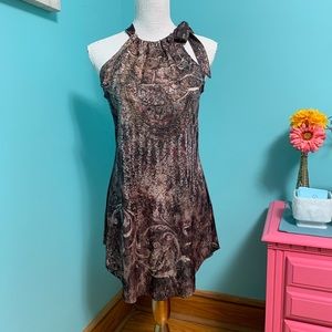 NWT New Direction halter style mini dress